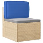 vidaXL Coussin de palette pour dossier Bleu royal 60x40x12 cm Tissu Oxford