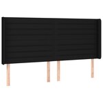 vidaXL Sommier à lattes de lit et matelas et LED Noir 200x200 cm Tissu