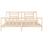 vidaXL Cadre de lit sans matelas 200x200 cm bois massif de pin