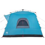 vidaXL Tente familiale cabine 7 personnes bleu dégagement rapide