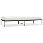 vidaXL Cadre de lit métal noir 90x200 cm