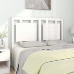 vidaXL Tête de lit Blanc 125 5x4x100 cm Bois massif de pin