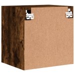 vidaXL Meubles TV muraux 2 Pièces chêne fumé 40 5x30x40cm bois ingénierie