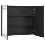 vidaXL Armoire de salle de bain à miroir LED 80x12 2x68 cm