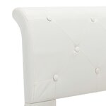 vidaXL Cadre de lit sans matelas blanc similicuir 120x200 cm