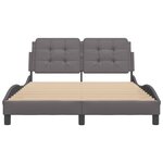 vidaXL Cadre de lit sans matelas gris 140x200 cm similicuir