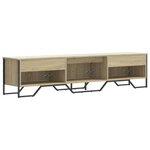 vidaXL Meuble TV chêne sonoma 180x34x41 cm bois d'ingénierie