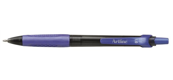 Stylo-bille rétractable 'ek-8410' pointe bille métal 1 mm bleu artline