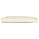 vidaXL Coussin de palette pour banc Crème 100x40x8 cm Tissu Oxford