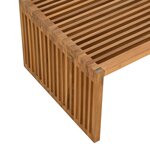 vidaXL Table d'appoint de jardin 90x49.7x36 cm Bois massif Teck