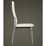vidaXL Chaises à manger lot de 6 blanc similicuir