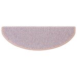 vidaXL Tapis d'escalier autocollants 15 Pièces 65x21x4 cm Rouge