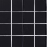 vidaXL Coussins de chaise à dossier haut lot de 4 noir à carreaux