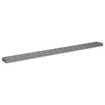 vidaXL Lit surélevé à gabion Acier galvanisé 360x30x10 cm