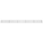 vidaXL Lit surélevé à gabion Acier galvanisé 450x30x30 cm