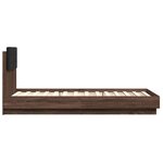 vidaXL Cadre de lit sans matelas chêne marron 90x190 cm