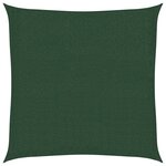 vidaXL Voile d'ombrage 160 g/m² Vert foncé 2 5x2 5 m PEHD