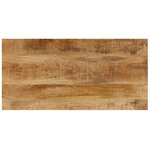 vidaXL Table basse 100x50x35 cm Bois de manguier solide et acier