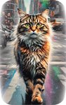 Pièce de monnaie en Argent g 100 Millésime 2024 Cats in the City SHORTHAIR IN NEW YORK
