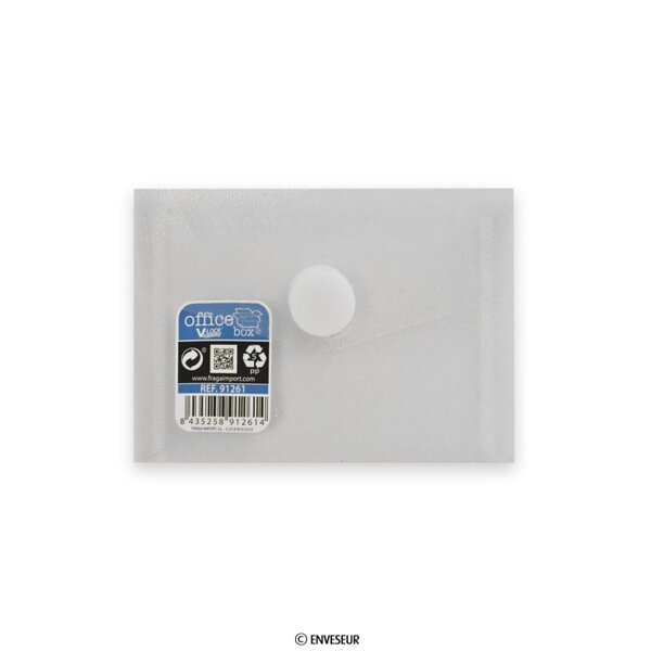 Lot de 20 enveloppes grise claire avec fermeture velcro 85x120 mm (c7) v-lock