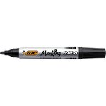 Marqueur permanent marking 2000 pointe ogive large noir x 12 bic