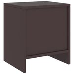 vidaXL Tables de chevet 2 Pièces Marron foncé 35x30x40 cm Bois de pin
