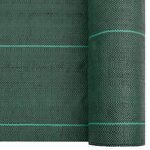vidaXL Membrane anti-mauvaises herbes vert 1x200 m PP