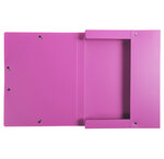 Boite de classement exabox dos 25mm polypropylène 7/10e opak - a4. - rose - x 4 - exacompta