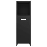 vidaXL Ensemble de meubles de salle de bain 4 Pièces Noir