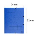 Chemise À Élastique Imprimée 3 Rabats Carte Lustrée 355gm2 - A4 - Couleurs Assorties - X 50 - Exacompta