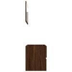 vidaXL Ensemble de meubles de salle de bain 2 Pièces Chêne marron
