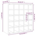 vidaXL Armoire à vin 56x25x56 cm Bois de pin massif