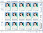 Timbre - Lucie Randouin (1885-1960) - Lettre verte