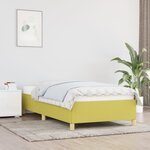 vidaXL Cadre de lit Vert 80x200 cm Tissu