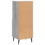 vidaXL Buffet Sonoma gris 34 5x34x90 cm Bois d'ingénierie