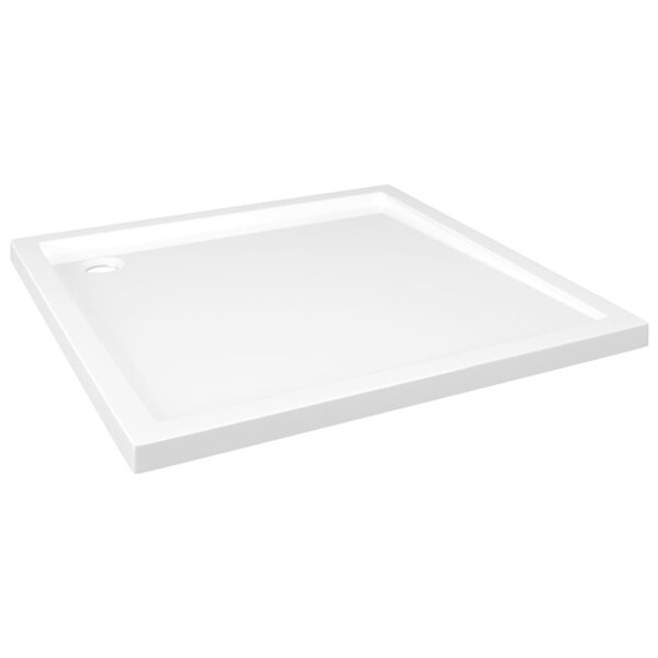 vidaXL Receveur de douche carré ABS Blanc 80x80 cm