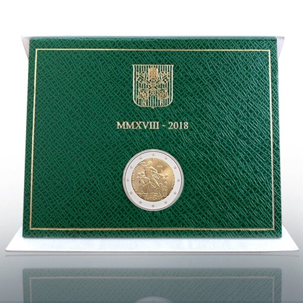 Pièce de monnaie 2 euro commémorative Vatican 2018 BU – Patrimoine culturel