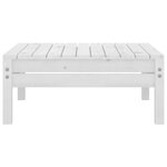Salon de jardin meuble d'extérieur ensemble de mobilier 7 pièces blanc bois de pin massif 02_0017348