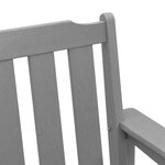 vidaXL Banc de jardin gris clair 120 cm HDPE