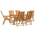 vidaXL Ensemble de salle à manger de jardin 7 pièces en bois d'acacia