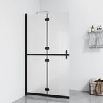vidaXL Paroi de douche pliable Verre ESG dépoli 70x190 cm