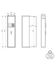 THIRARD - Armoire à fusils Monteria  fermeture électronique à code  4 pênes  capacité de 10 fusils