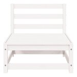 vidaXL Salon de jardin 3 Pièces Blanc Bois de pin massif