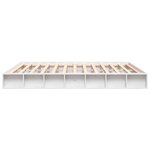 vidaXL Cadre de lit blanc 200x200 cm bois de pin massif