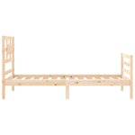 vidaXL Cadre de lit sans matelas bois massif