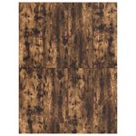 Cadre de lit de rangement vidaXL Chêne fumé 135x190 cm