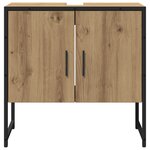 vidaXL Ensemble de meubles de salle de bain 2 pièces en chêne artisan en bois d'ingénierie