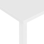 vidaXL Bureau d'ordinateur Blanc 105x55x72 cm MDF et métal