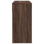 vidaXL Coiffeuse avec miroir chêne marron 80x39x80 cm
