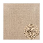 vidaXL Tapis ZIZUR 120x120 cm aspect de jute intérieur et extérieur